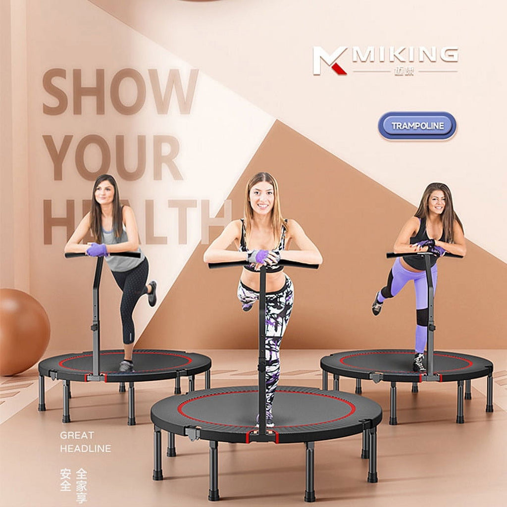 Mini Trampoline with Safety Features Folding Design Storage Bag A250