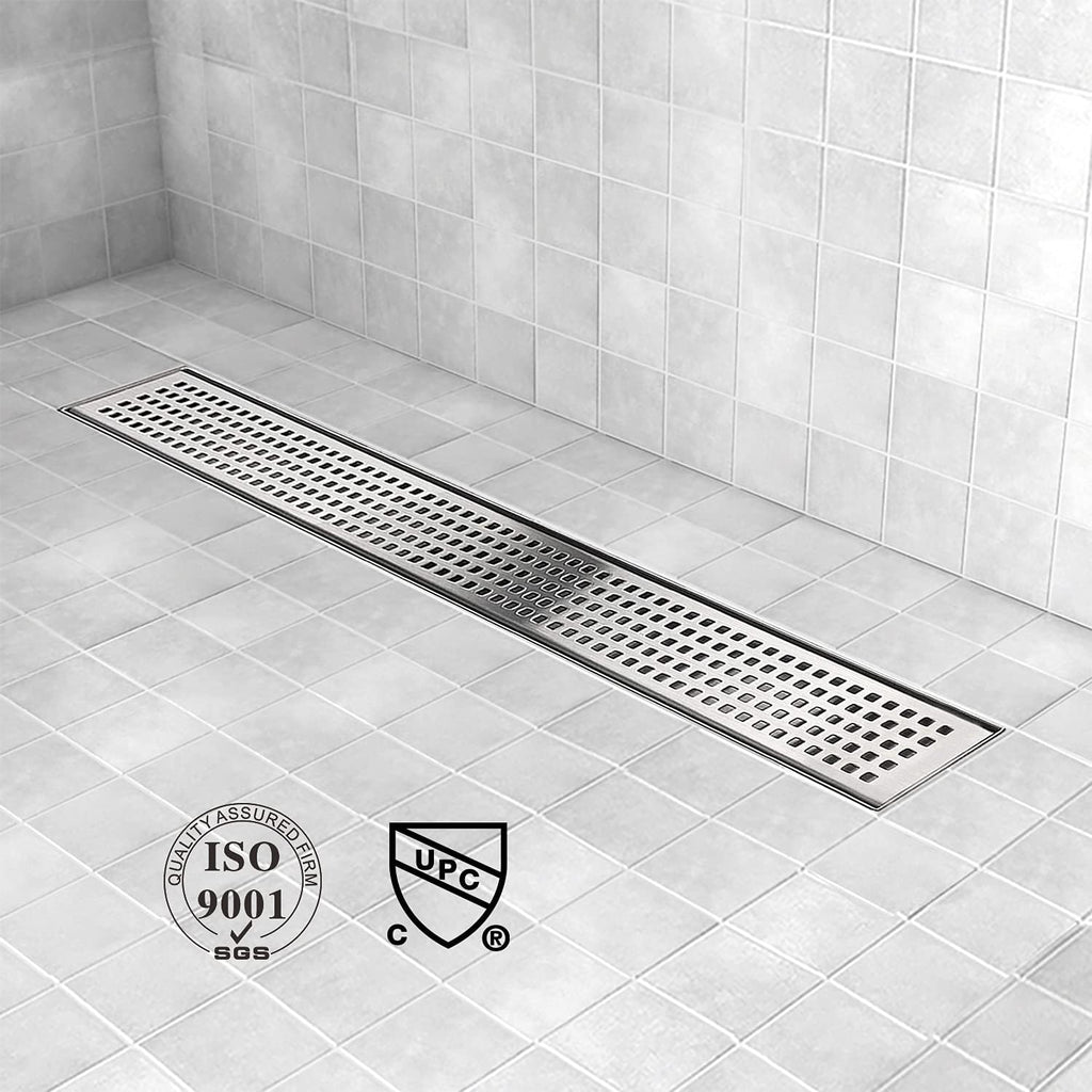Brushed 304 Stainless Steel Linear Shower Drain 24 inch, Pack of 2 J982924