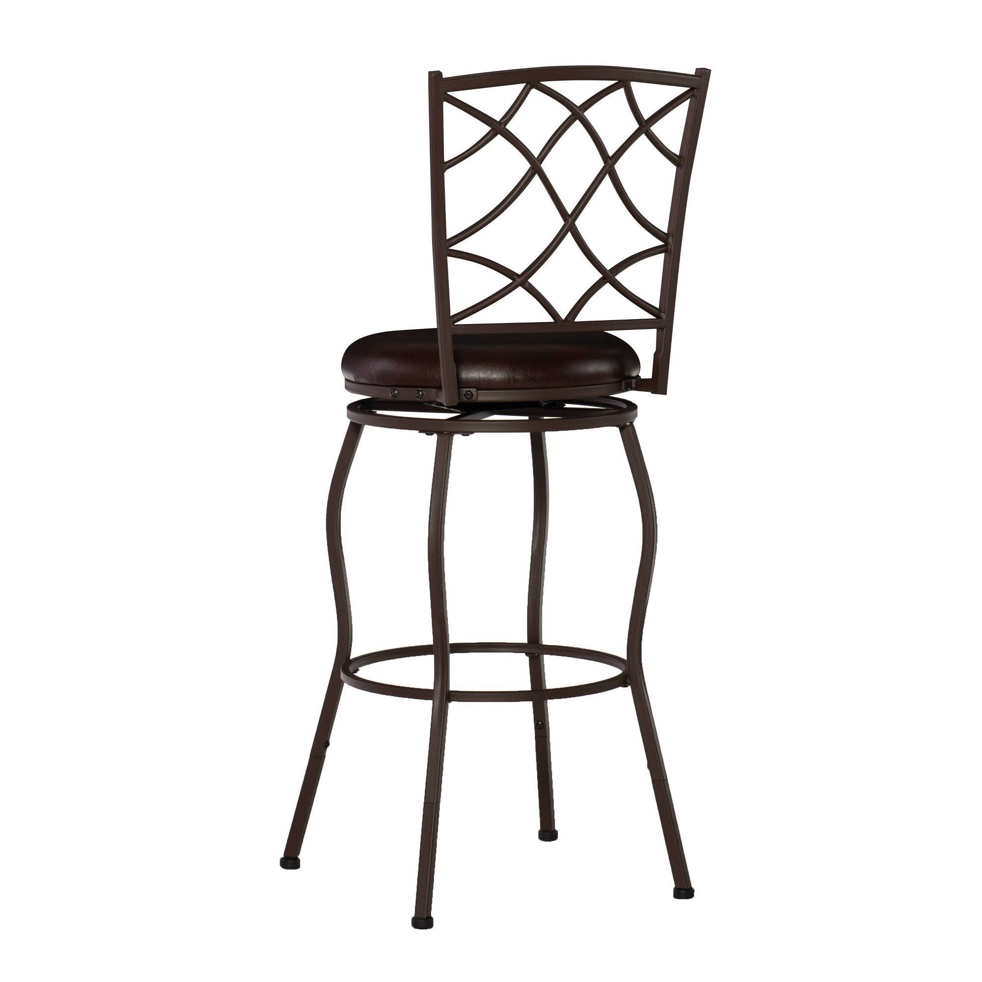 Brown Adjustable Stool Set of Three B77621