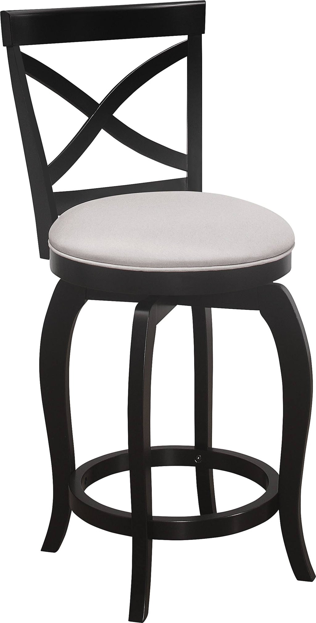 Black Swivel Counter Height Stool V636