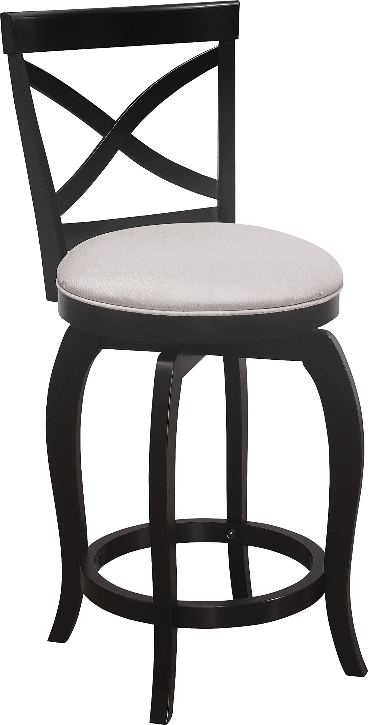 Black Swivel Counter Height Stool V636