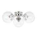 Polished Nickel 3 Light Semi Flush X920