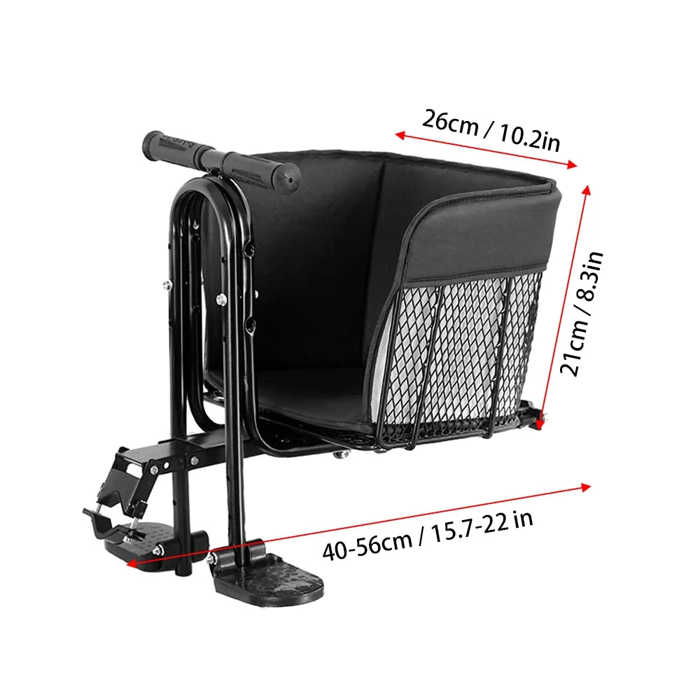 Front Seat Child Saddle with Pedals and Support for MTB Road Bike I41887