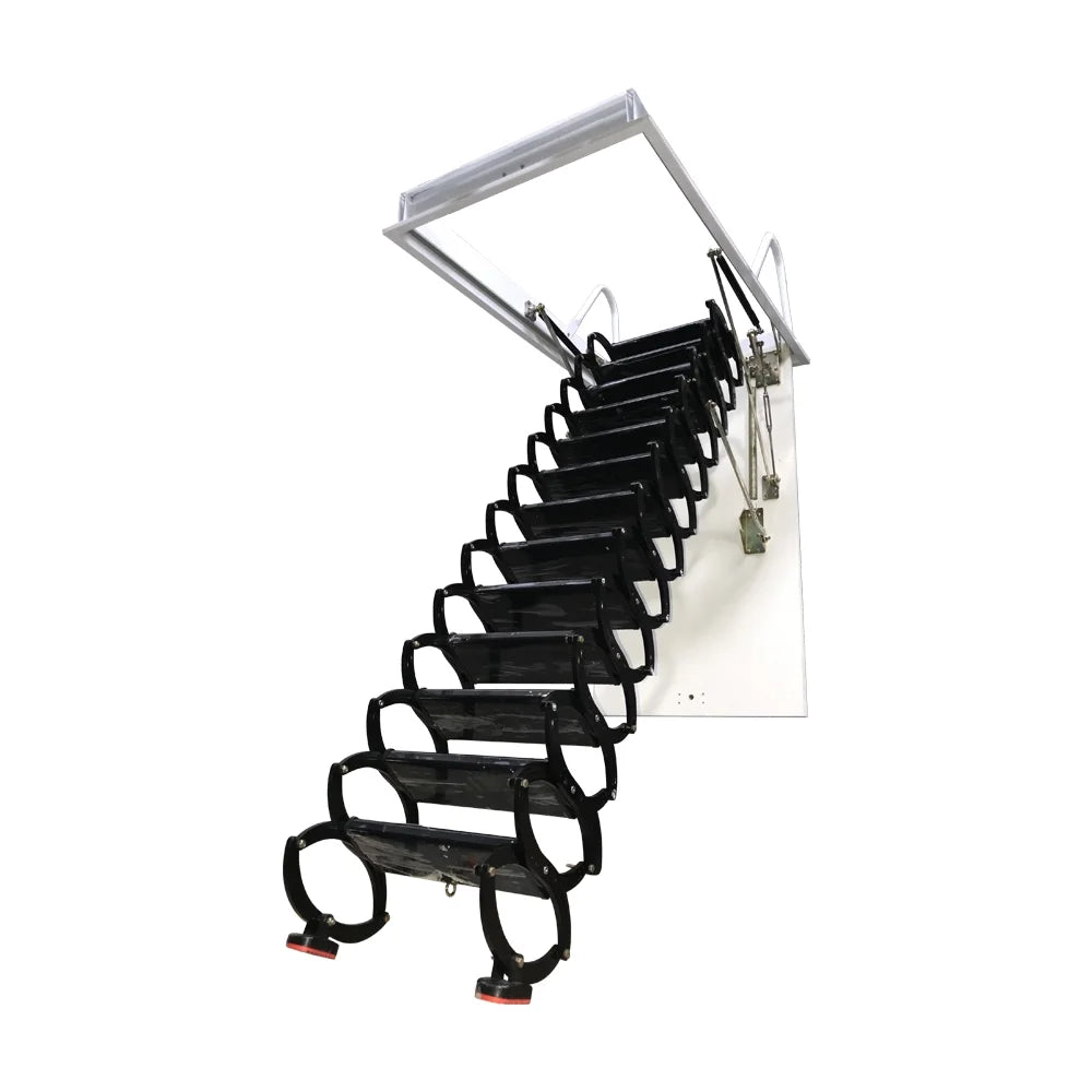 Black 13 Steps Telescopic Ladder Z19621