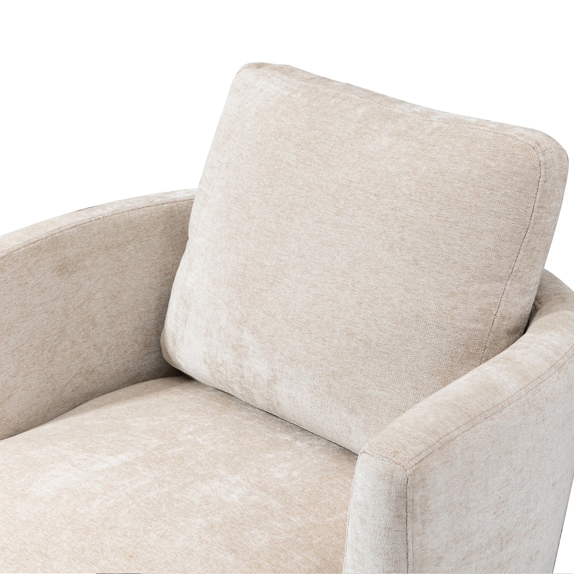 Chenille Round Swivel Accent Chair I63176