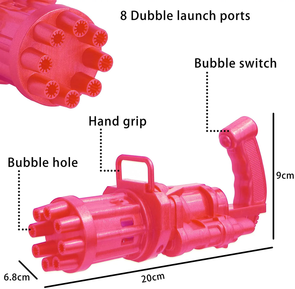 8-Hole Automatic Bubble Maker with 1 Bubble Solution O204