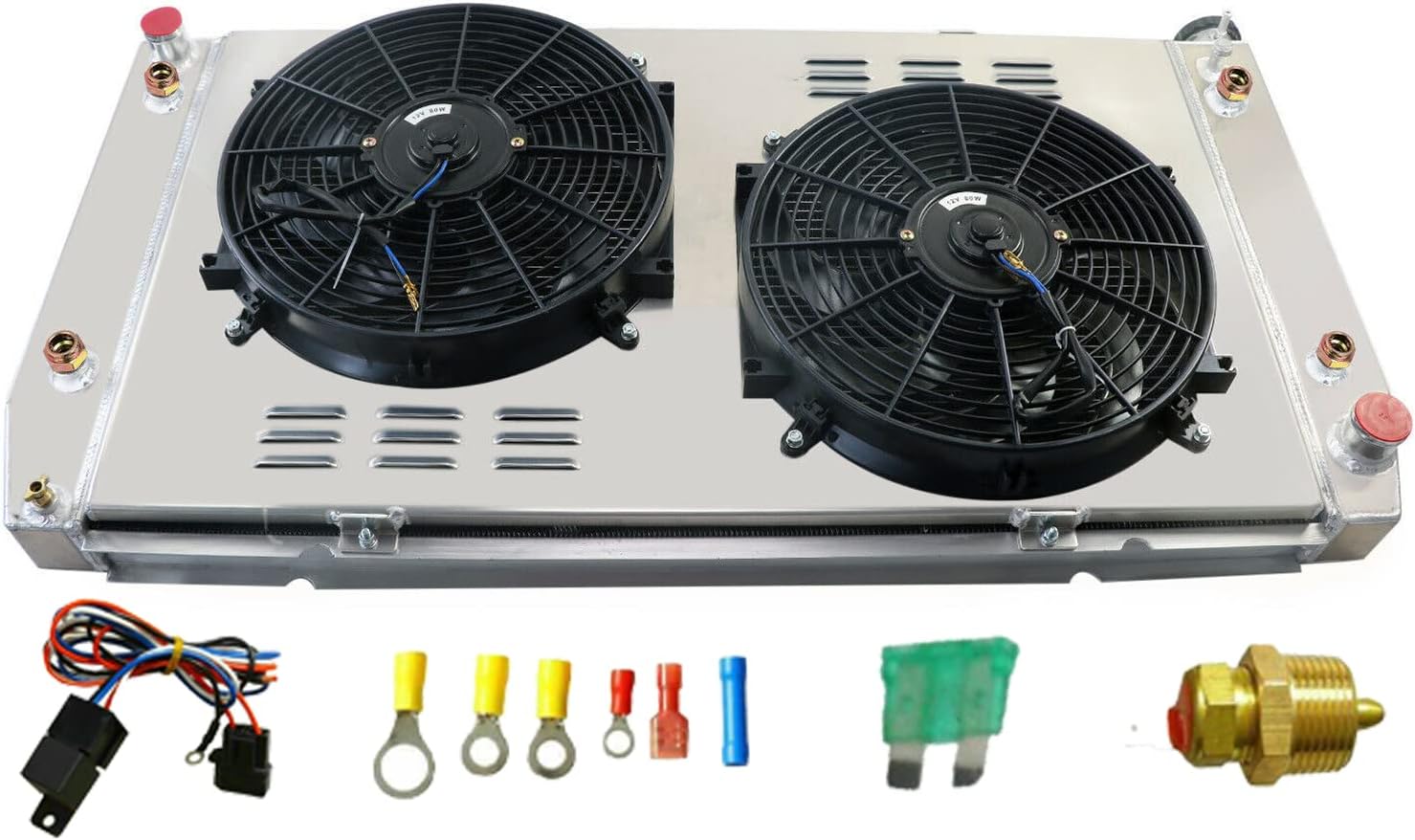 Aluminum 3 Row Radiator for Chevy GMC C3500 C2500 K2500 K3500 Suburban V8 7.4L Pickup O45031