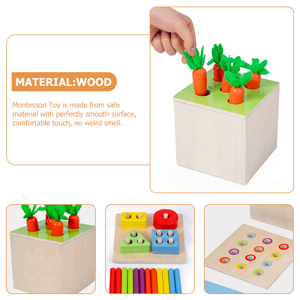 Intelligence Box Coin Wooden Toddler Baby Toy D6748