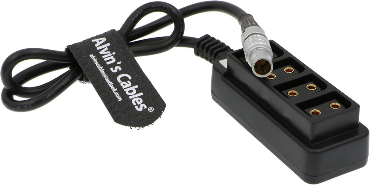 2 Pin Male to 4 D Tap Female Splitter Cable Pack of 2 M280177