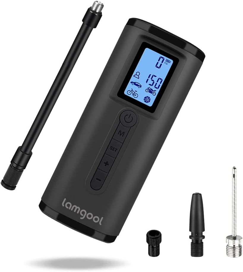 150 PSI Portable Tire Inflator Air Compressor with Digital Pressure Gauge LED Light L791
