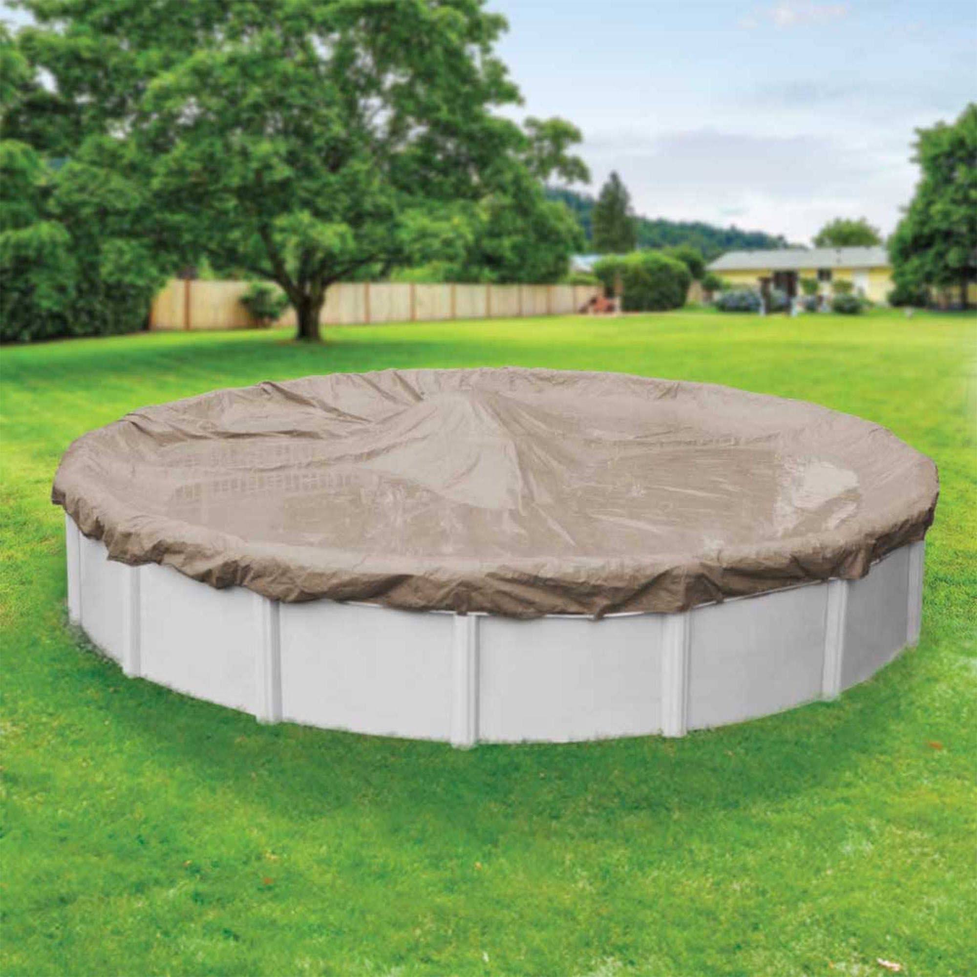 Sandstone Winter Cover for 24-Foot Round Above-Ground Swimming Pool J94525