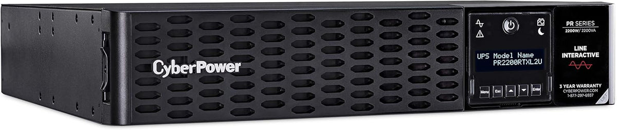 UPS System, 2000VA/2000W, 8 Outlets, 2U Rack/Tower F12956