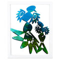 Green Framed Graphic Art X824