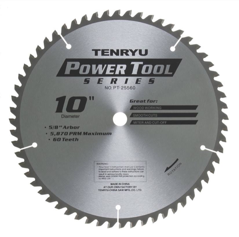 10x22 Miter Saw Blade 60T 5/8 Arbor N486119