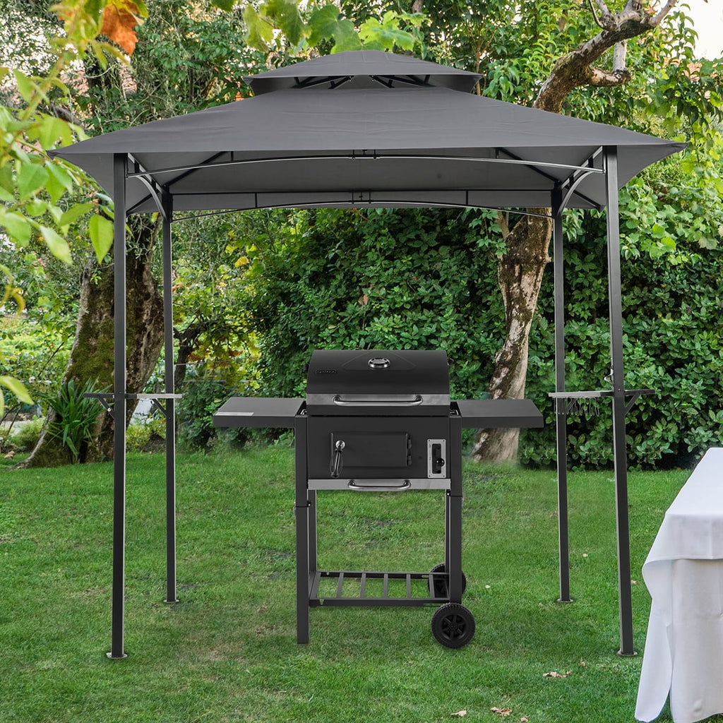 Grey Outdoor Grill Gazebo 8 X 5 Ft W6833