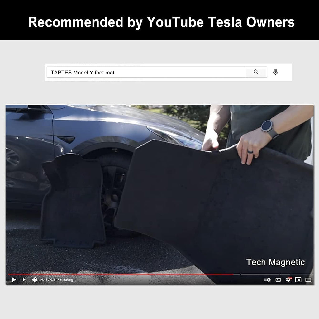 All-Weather Floor Mats for Tesla Model Y 2021, Black E723700