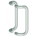 3/4x22 Round 12x22 Center to Center 90 Degree Offset Back to Back Push and Pull Set Bright Stainless Steel Z36105