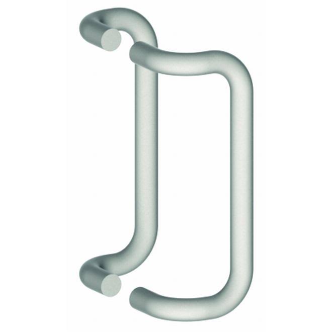3/4x22 Round 12x22 Center to Center 90 Degree Offset Back to Back Push and Pull Set Bright Stainless Steel Z36105