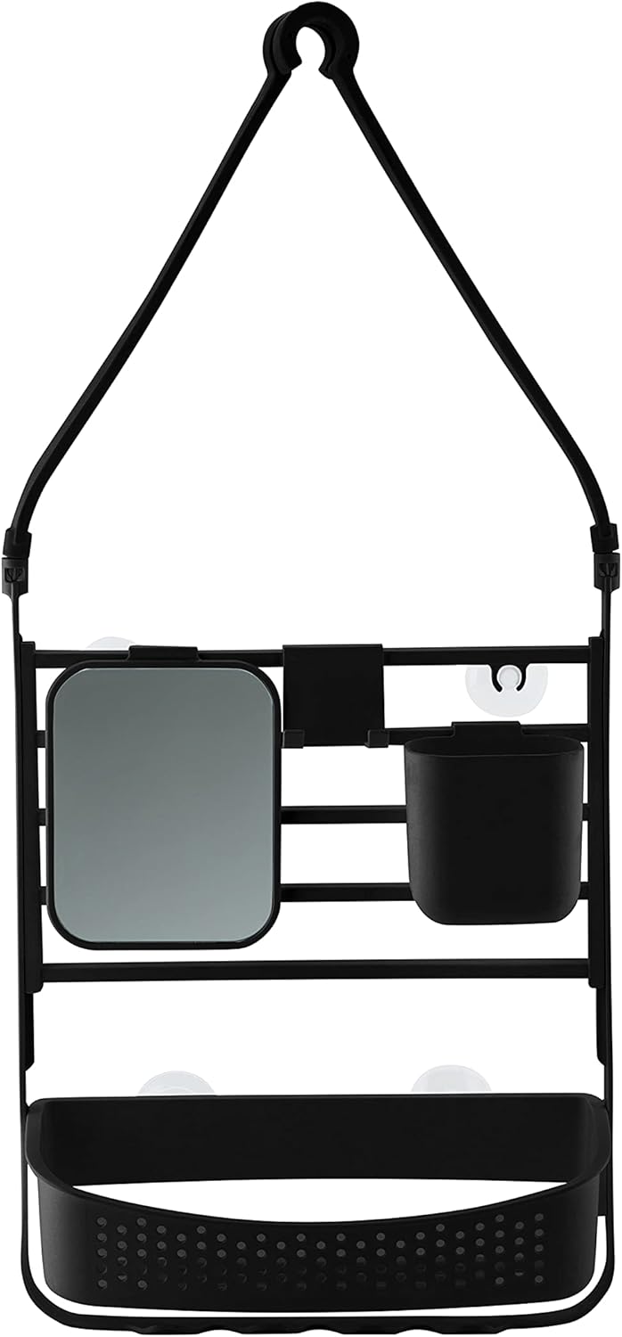 Matte Black Adjustable Shower Caddy C165744