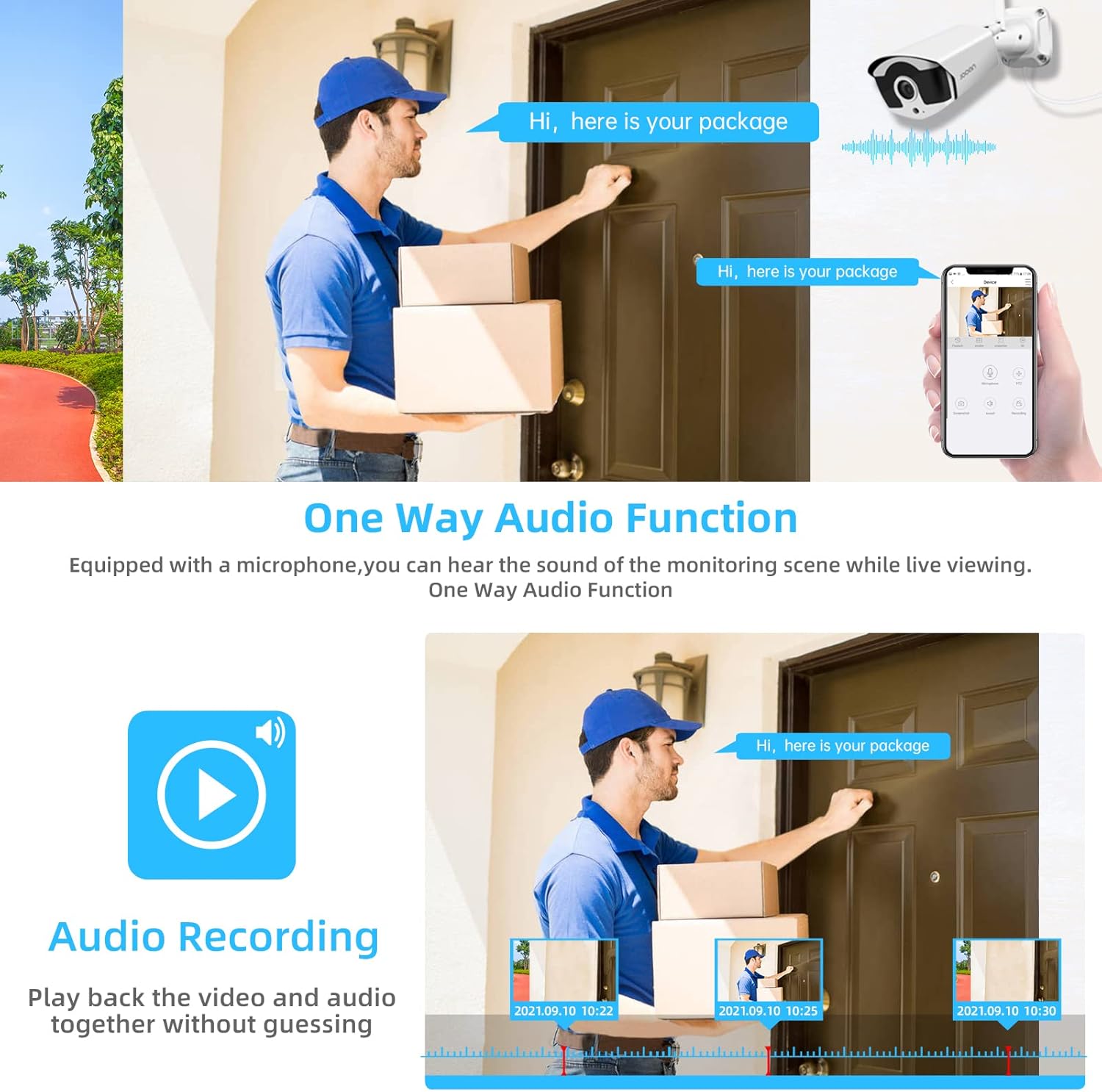 3MP Wireless Security Camera System with 1TB Hard Drive Y1090