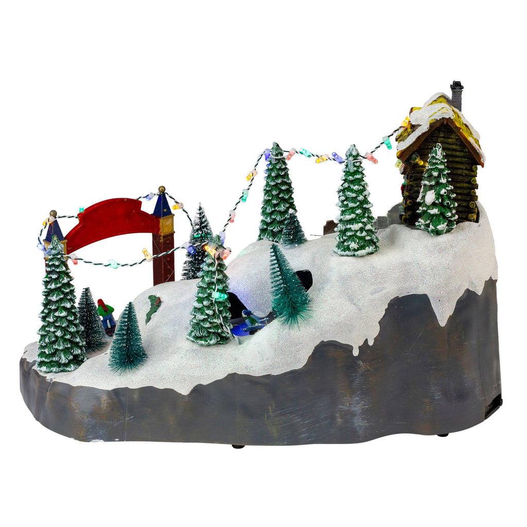 White Animated LED Christmas Tabletop Decor W693