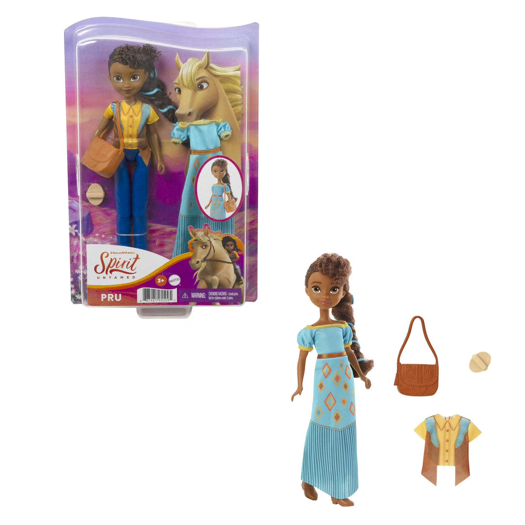 Pru Doll with 2 Fashion Outfits & Accessories, 7 Movable Joints I78908