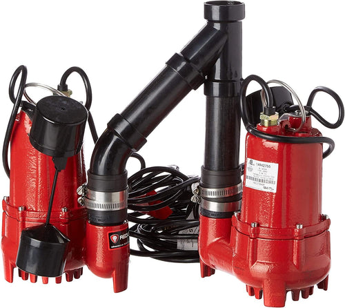 1/3 HP Dual Automatic Cast Iron Sump Pump System with 10-Foot Power Cord A5307