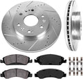 6 Lug Rotors + Ceramic Brake Pads + Hardware L1049