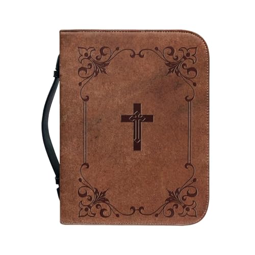 Portable Leather Bible Book Bag with Handle I320