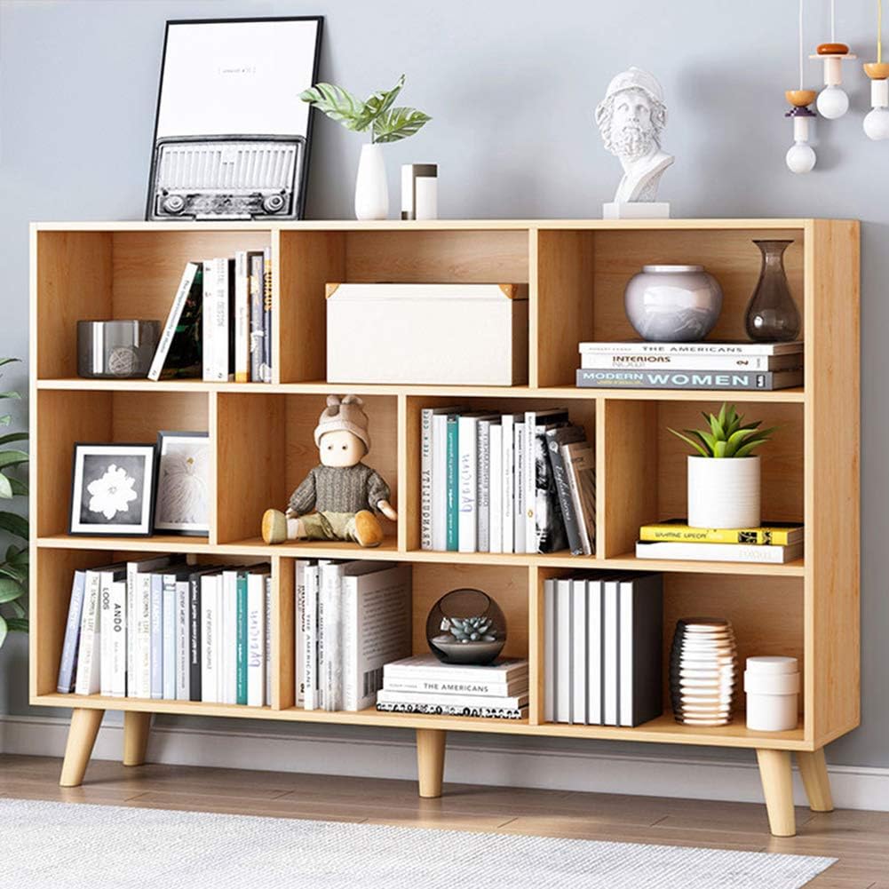3-Tier Warm White Wooden Bookcase V630862