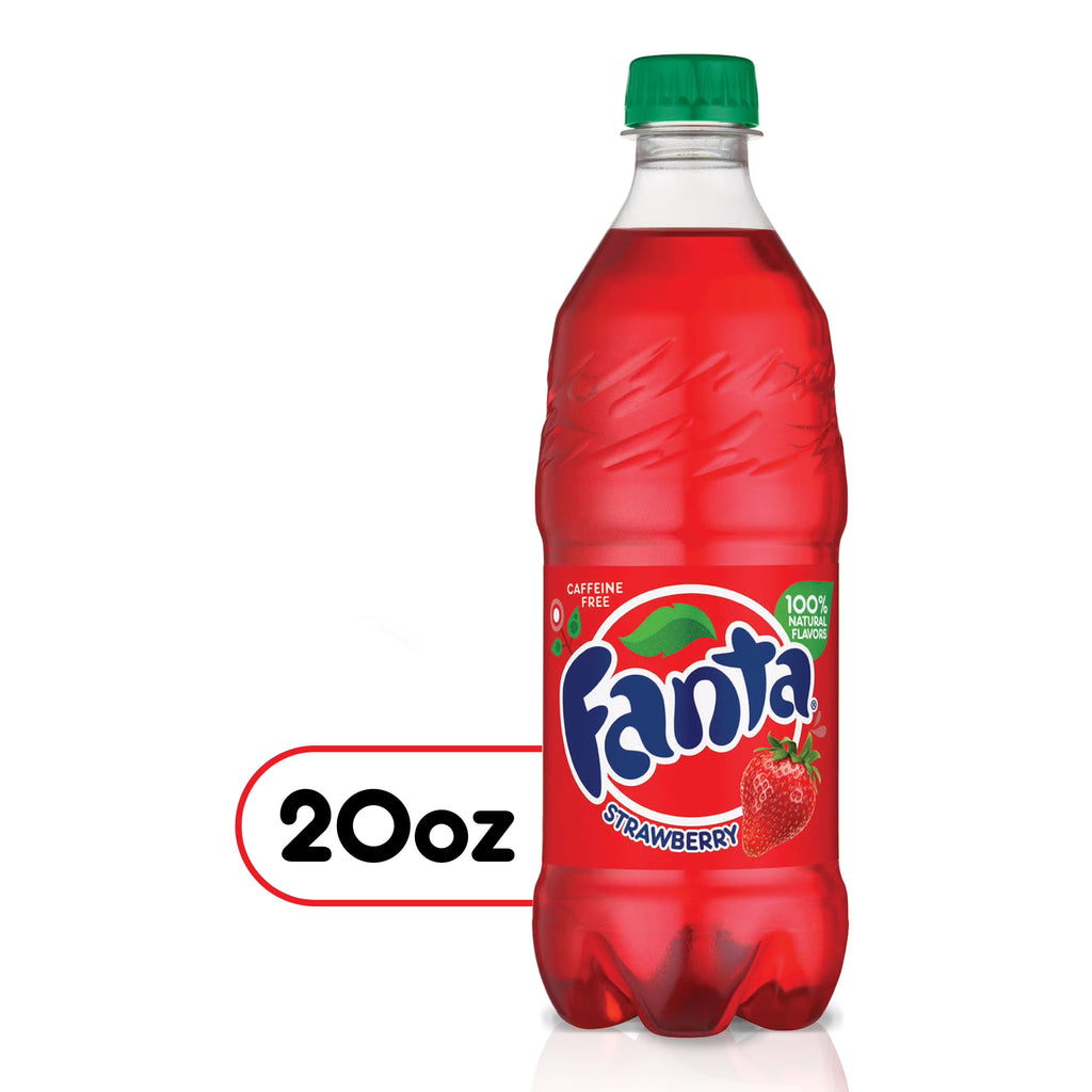 Strawberry Soda 20oz Bottles (Pack of 16) W34368