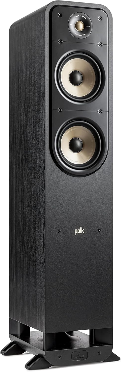 Polk Signature Elite ES55 Tower Speaker, 1" Tweeter & (2) 6.5" Woofers, White-Washed S303108