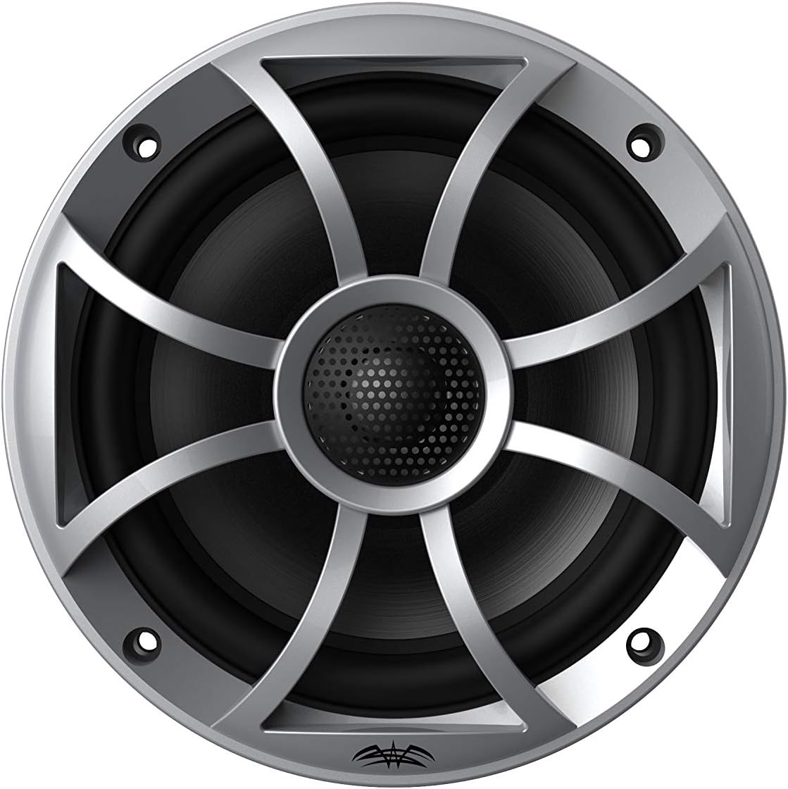 Marine AM/FM/BT Stereo with 1 Pair 6.5" RGB Marine Coaxial Speakers, Silver Grill E327
