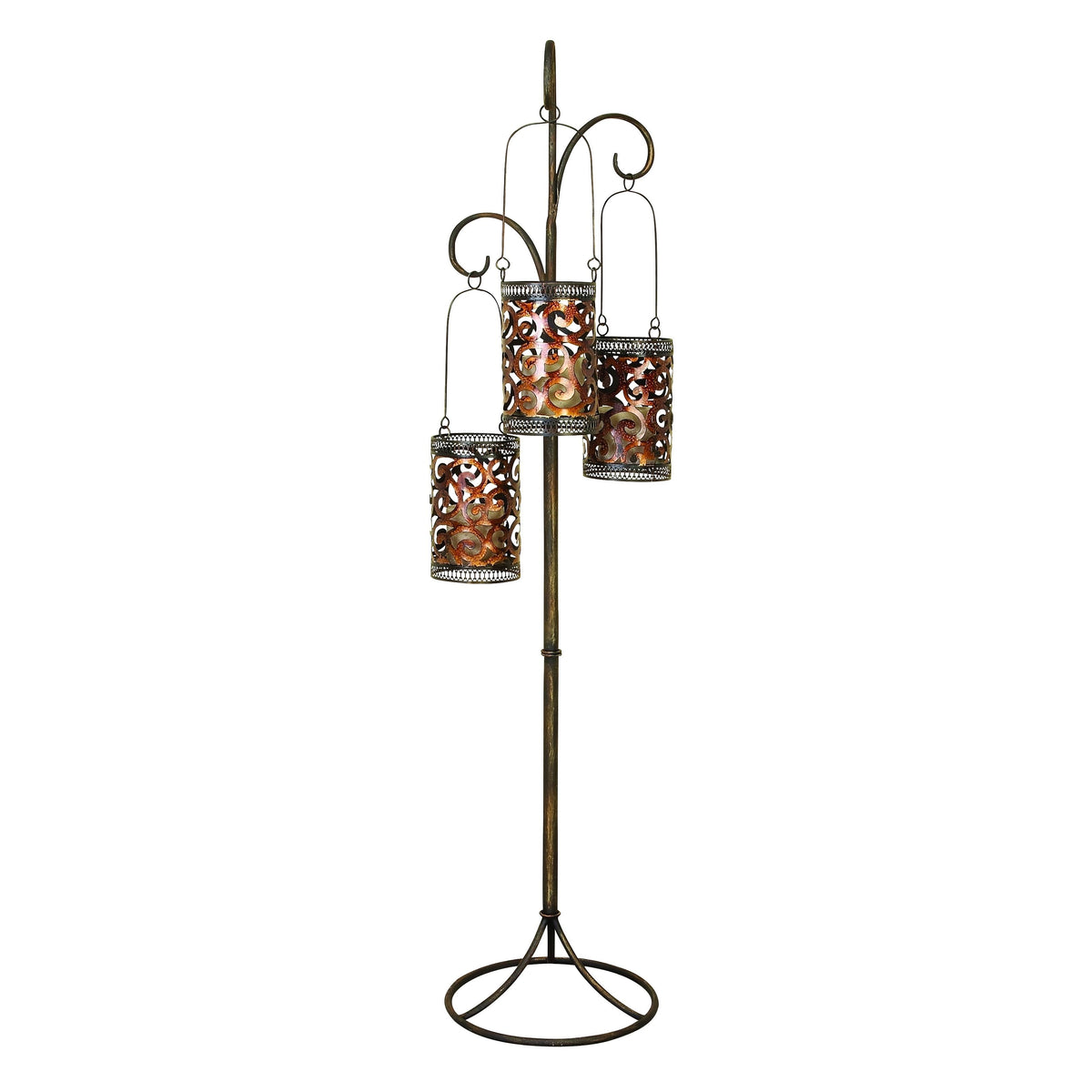 Metal Floor Candle Lantern C458