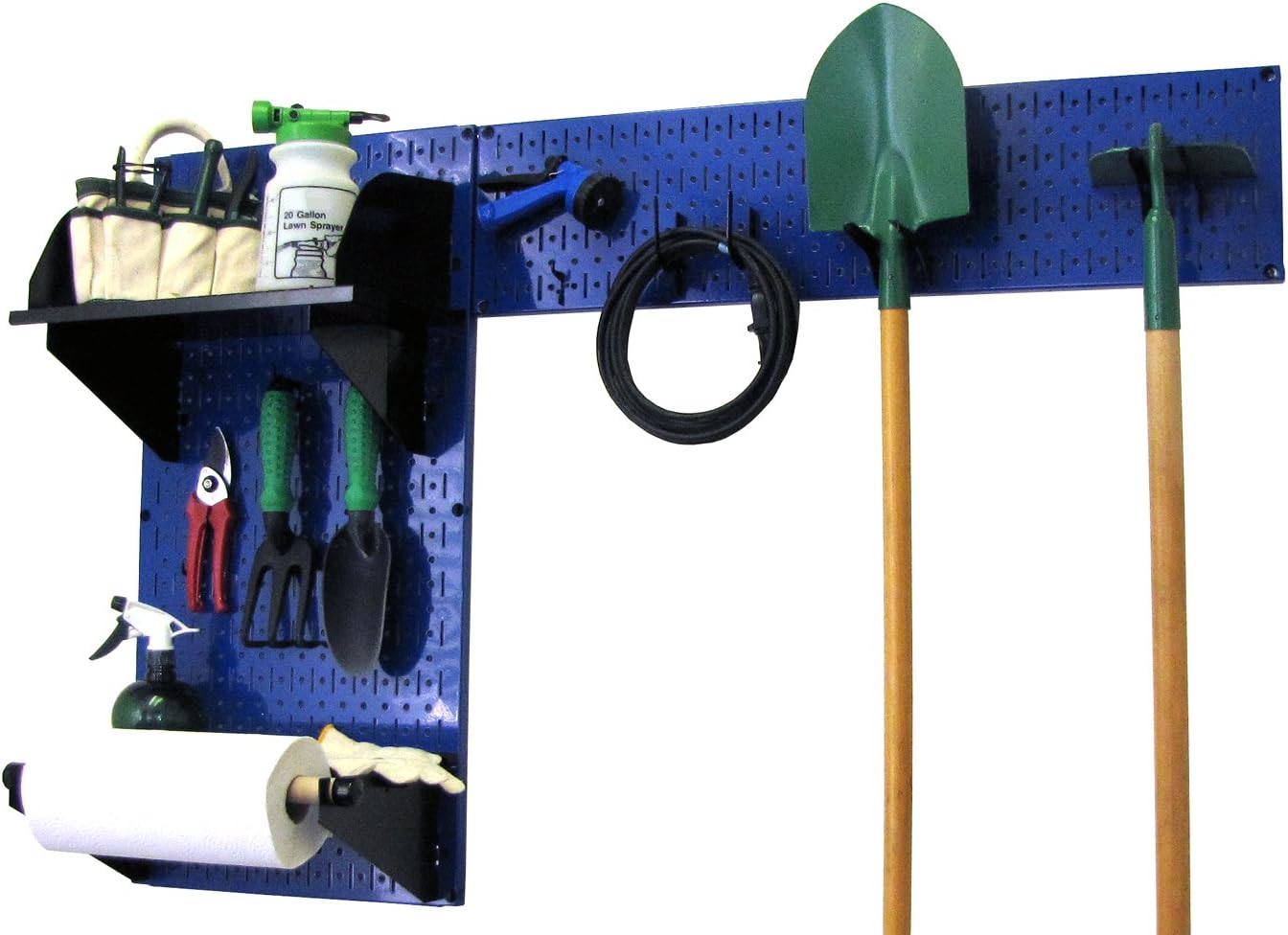 Gray Pegboard Garden Tool Organizer Kit K377