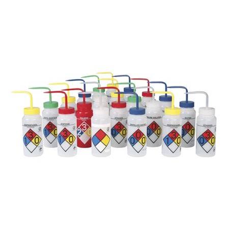 4-Color Safety-Labeled Wash Bottles V418