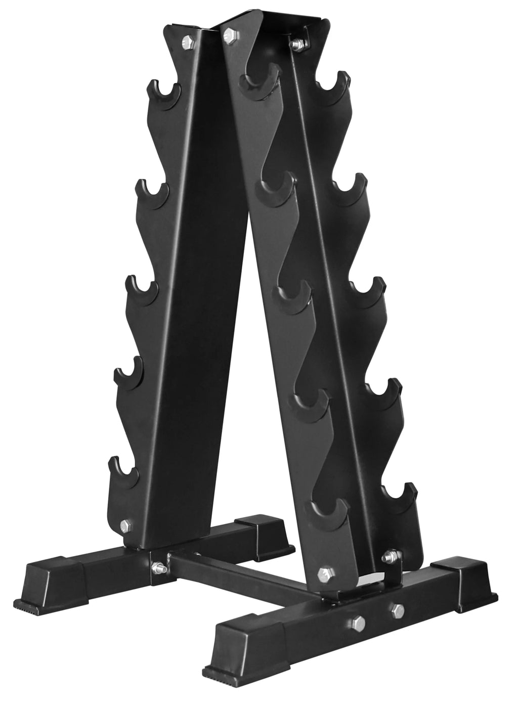 150LB Coated Hex Dumbbell Weight Set with A-Frame Storage Rack L886280