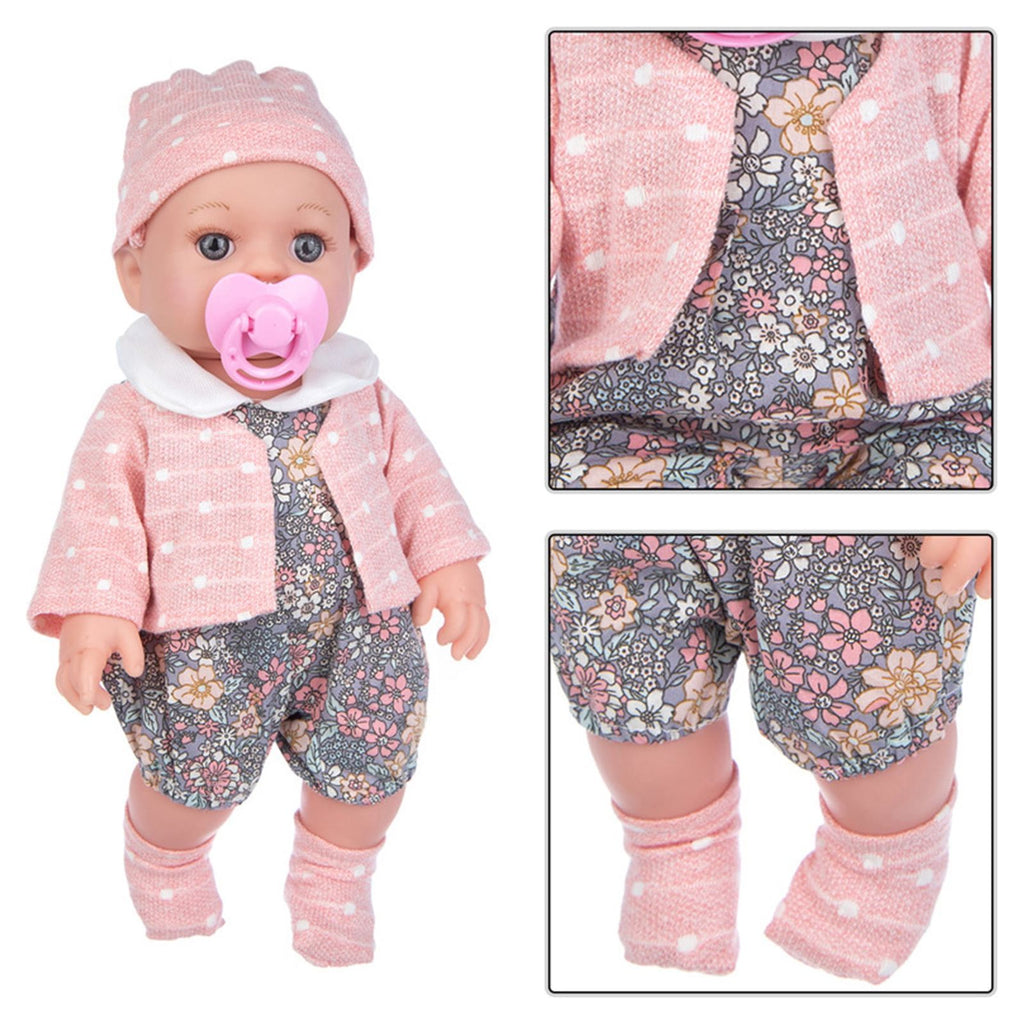 12 inch Realistic Vinyl Reborn Baby Doll with Doll Clothes H569