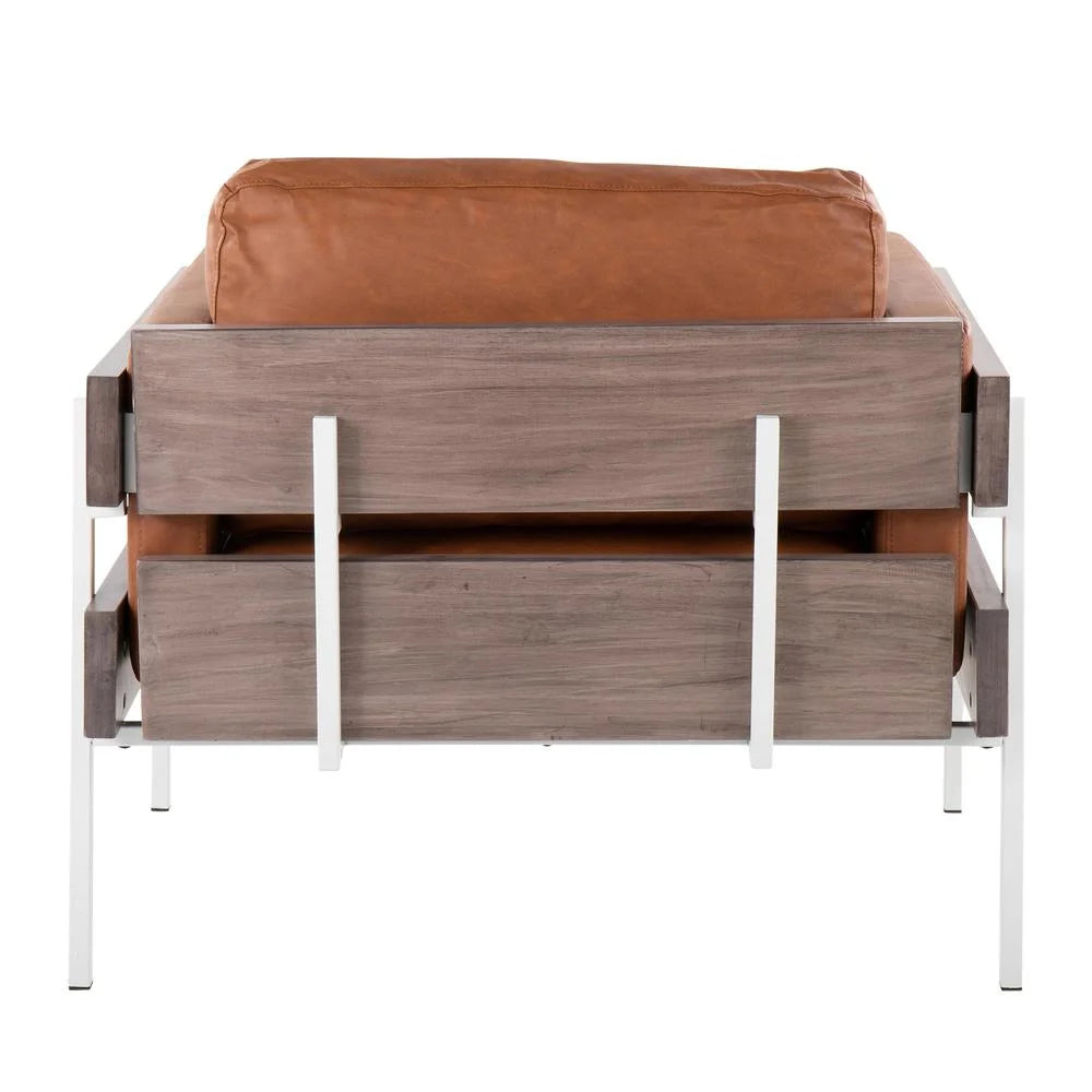 Faux Leather Accent Chair I5855