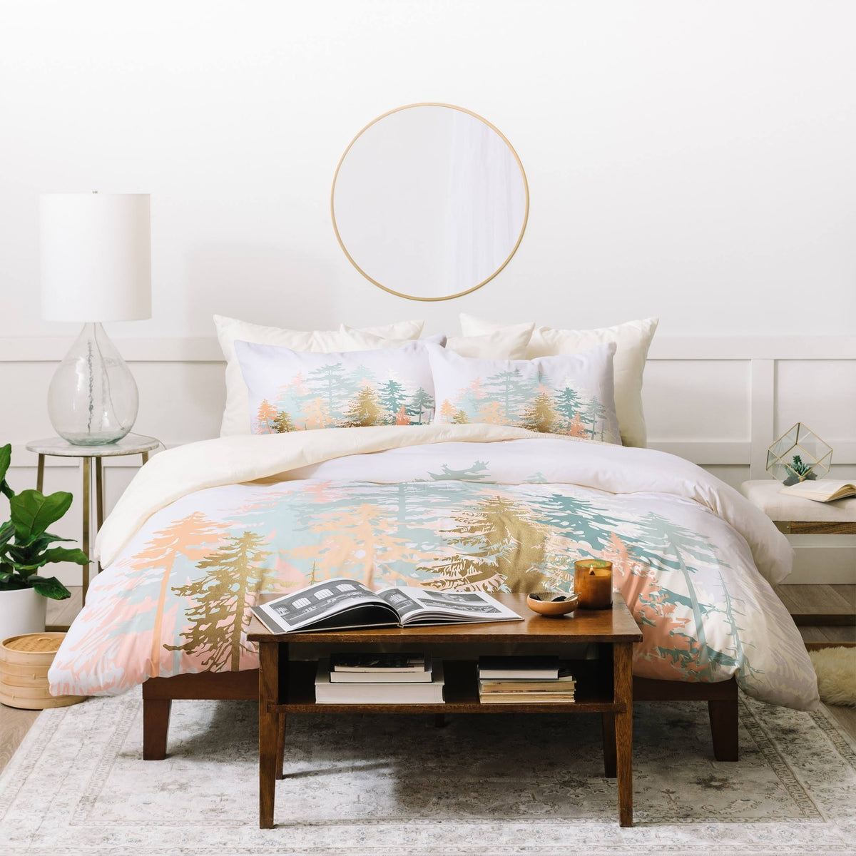 Blush Forest King 3 Piece Duvet Cover Set J344782