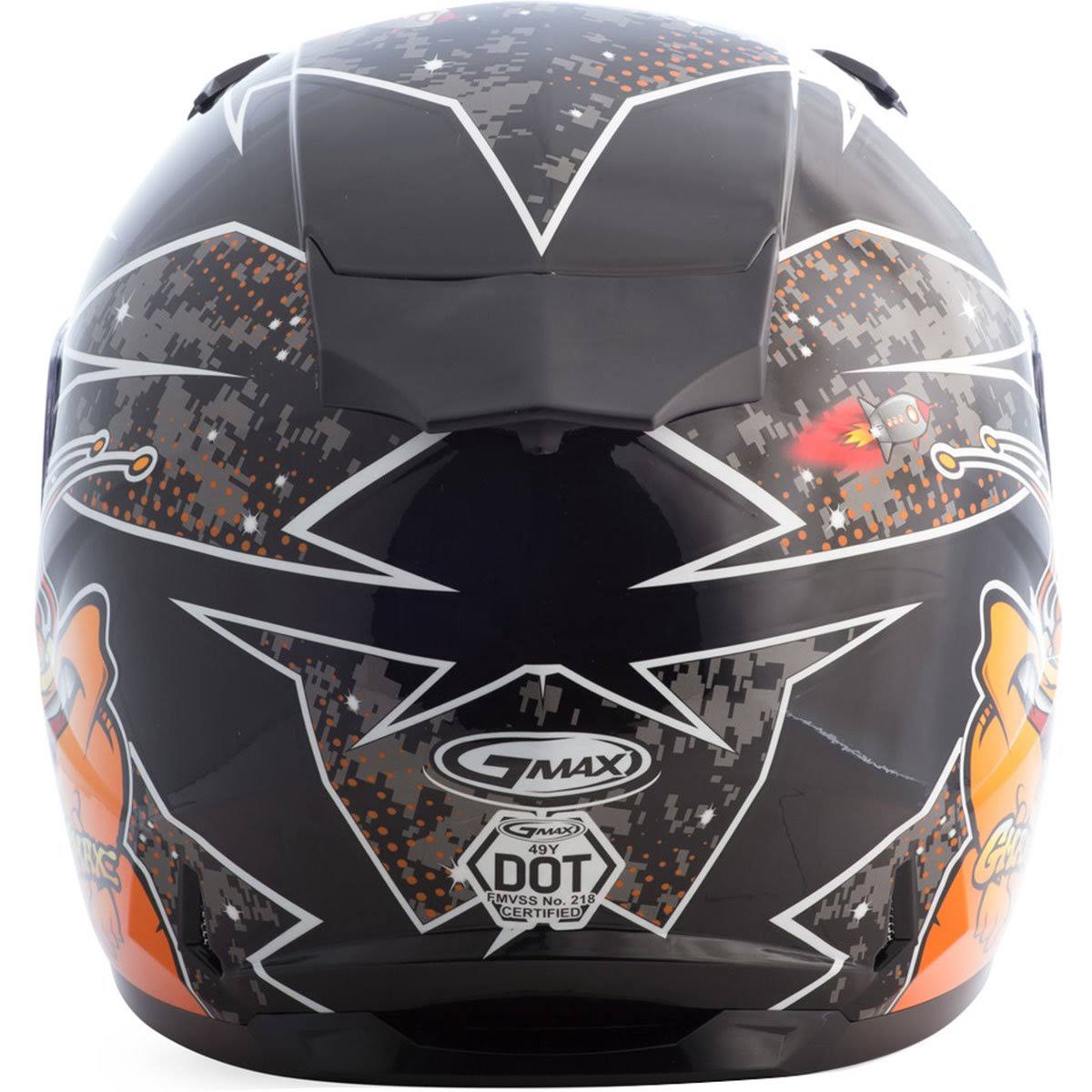Full Face Alien Helmet Black/Blue K506