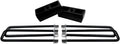 2 Rear Suspension Lift Solid Cast Iron Blocks Extra Long 12.5 Square Leaf Spring Axle U Bolts S6144