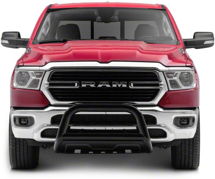 Black Oval Bull Bar with Skid Plate A64925
