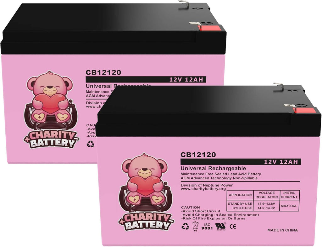 12V 12Ah Replacement Mobility Scooters Battery 2 Pack Q613