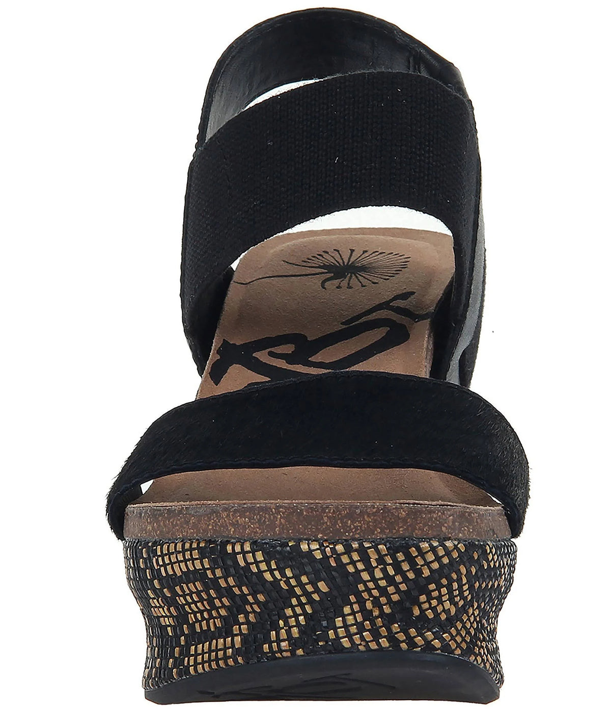 Black Jute Wedge F5348