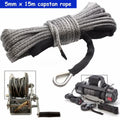 Gray Synthetic Winch Line Rope with Sheath I304