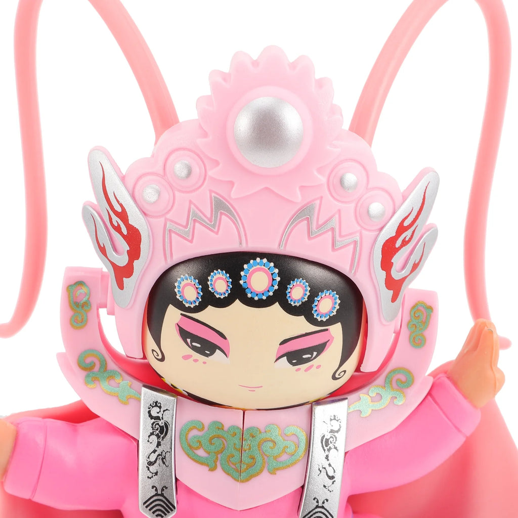 Pink Sichuan Opera Face Doll Ornament W9145
