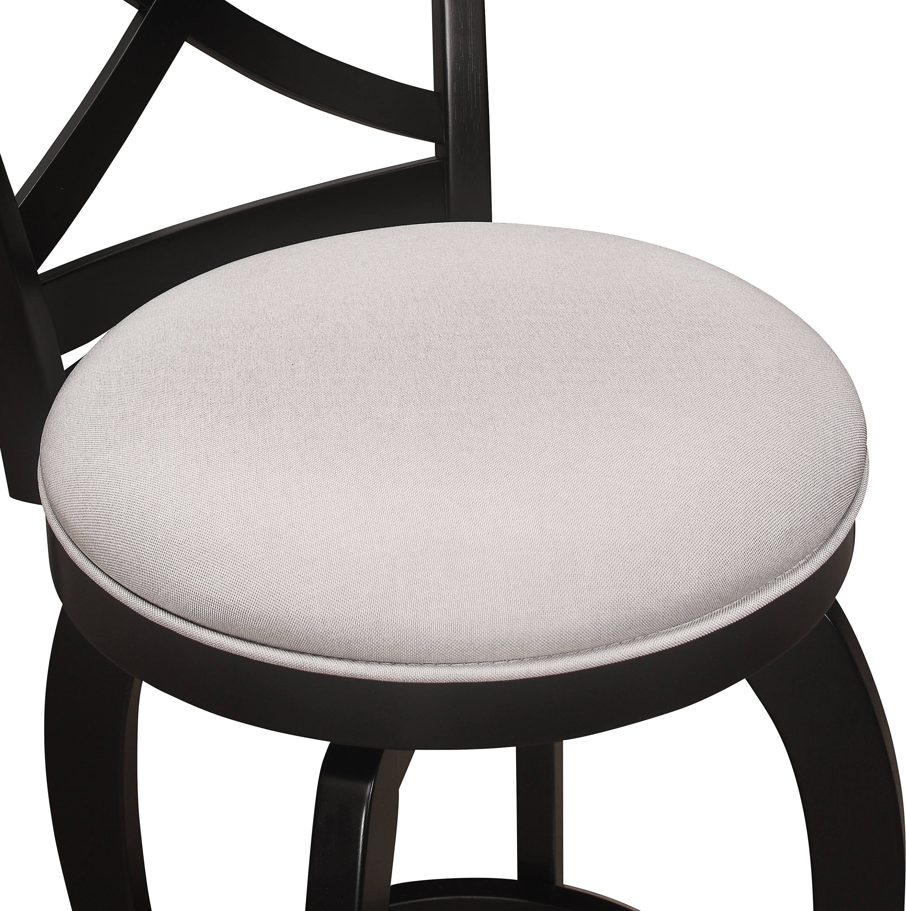 Black Swivel Counter Height Stool V636