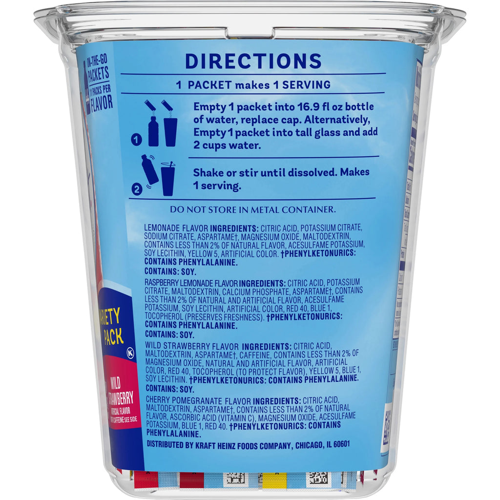 44 ct Powdered Drink Mix Variety Pack X165