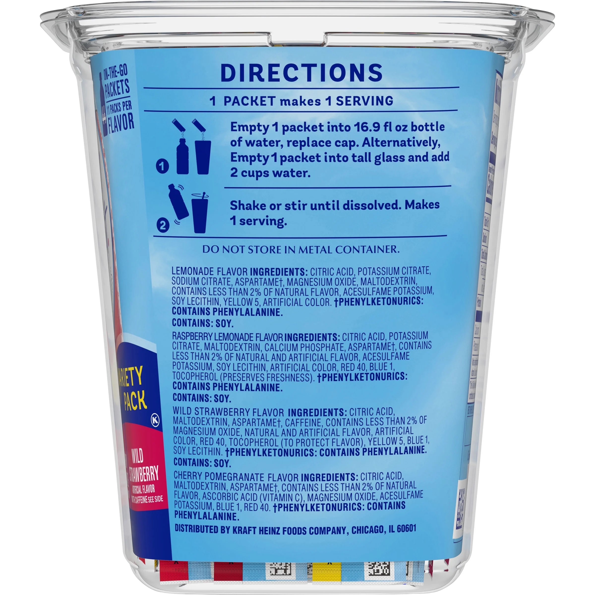 44 ct Powdered Drink Mix Variety Pack X165